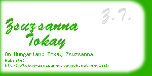 zsuzsanna tokay business card